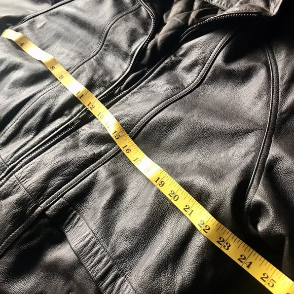 Jacqueline Ferrar Women’s Chocolate Brown Leather Coat Size Large Cinched Waist - Picture 5 of 7